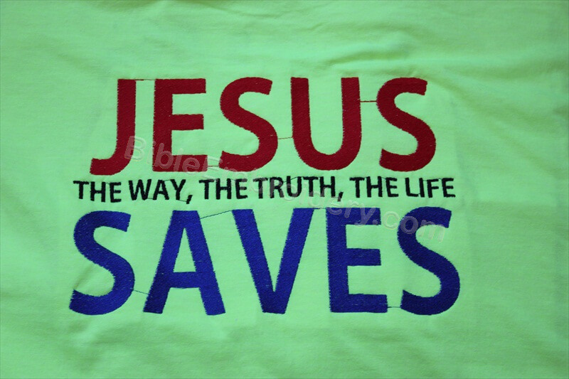 Bible Embroidery - Scripture Shirts with the gospel of Jesus Christ
